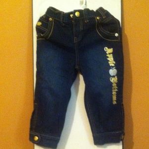 Child Capri blue jean apple bottoms