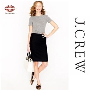 🌟HP🌟NWOT J. CREW CHINO BLACK PENCIL SKIRT