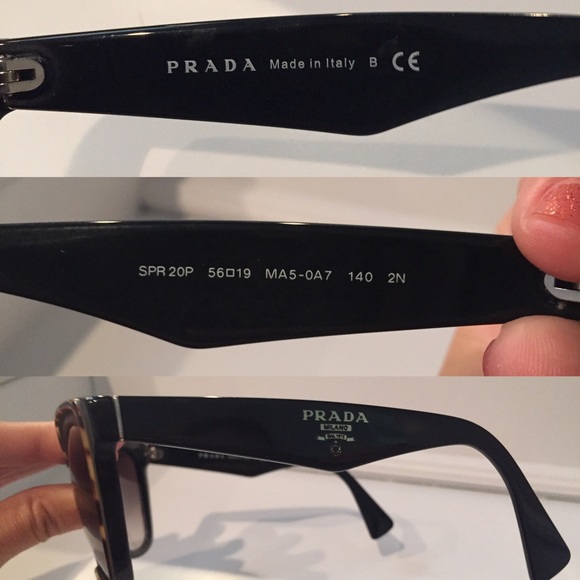 Prada Cat eye Sunglasses MA5-0A7 black - Picture 2 of 4