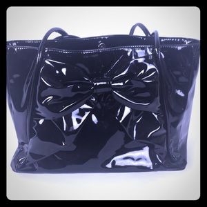 Valentino Black Patent Leather Purse