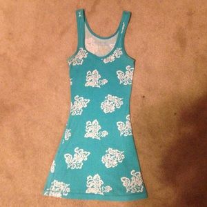 Casual turquoise tank top