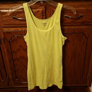 Bright yellow tank top