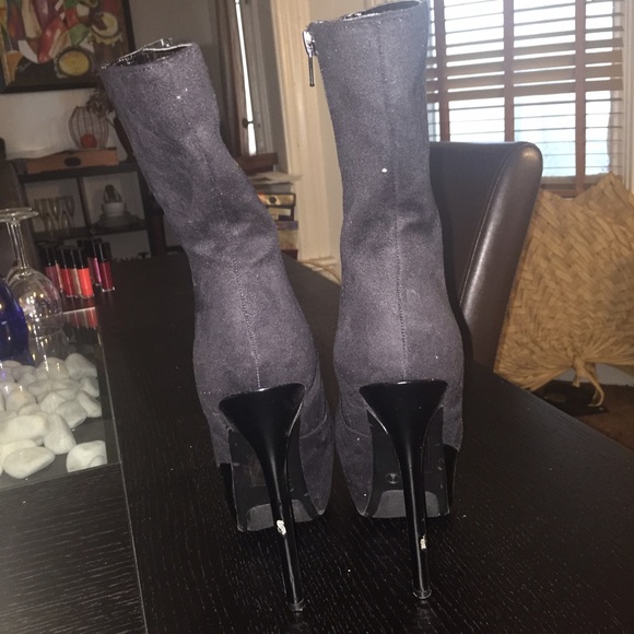 Black platform booties - Picture 3 of 4