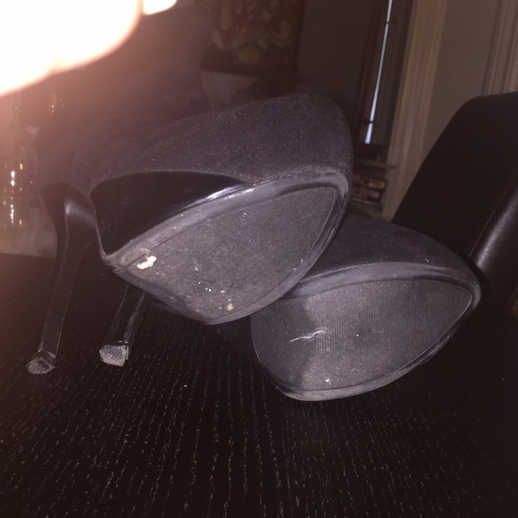 Black platform booties - Picture 4 of 4