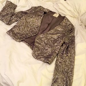 🚫SOLD🚫 Urban Outfitters Silver Sequined Blazer