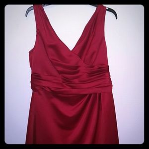 Red cocktail dress