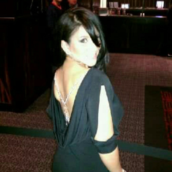 Fredrick's of Hollywood black rhinestone dress
