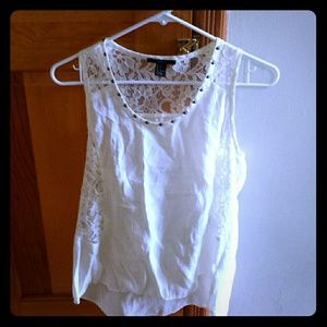 Cream tank top