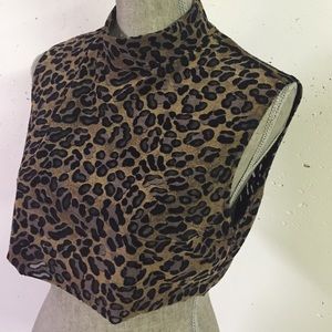 Vintage Leopard Print Crop Top