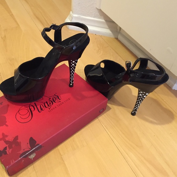 Pleaser Diamond stiletto platform shoes