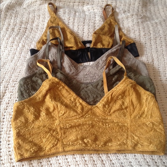 Free People Mustard Yellow Lace Barrette