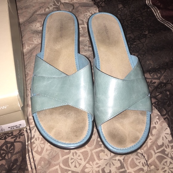 Turquoise sandal