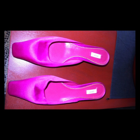 Prada mules size 40 Hot Pink