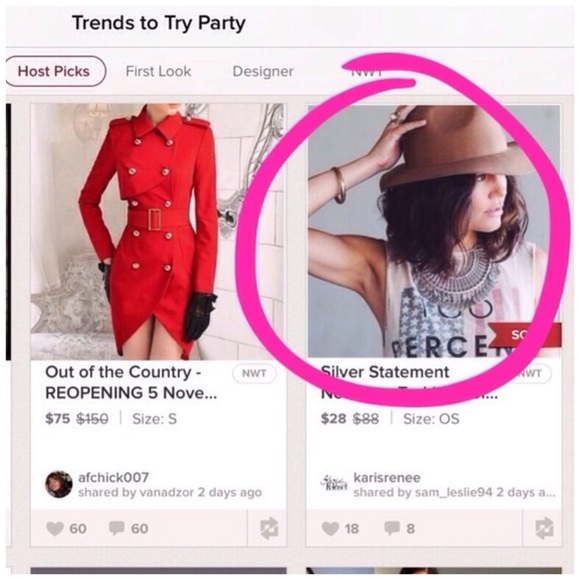 Lightweight Silver coin statement necklace - Picture 4 of 4