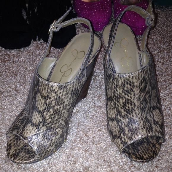 Jessica Simpson wedge heels