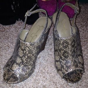 Jessica Simpson wedge heels