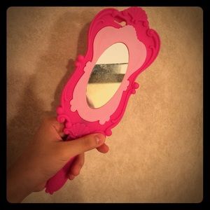 Moschino mirror style Barbie pink iPhone case