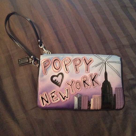 Coach Handbags - NEW PRICE Coach Poppy New York Wristlet