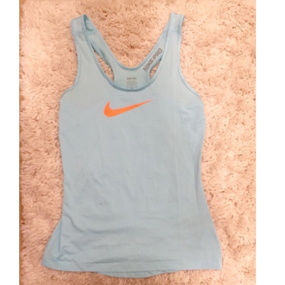 NWOT Nike Pro Tiffany Blue Tank