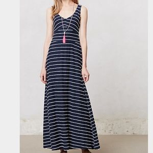 Anthropologie Maxi Stripe Dress