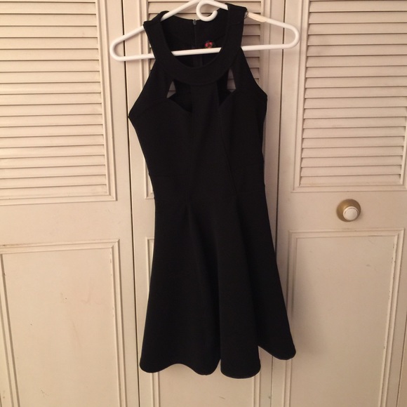 Black cutout dress