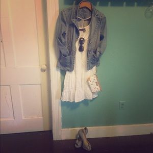 White cotton sundress