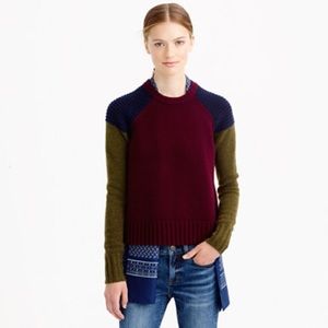 J.Crew Cashmere Colorblock Sweater