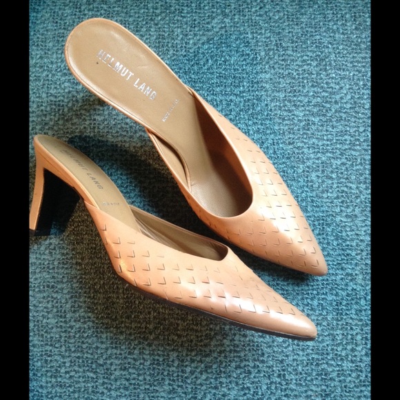 Helmet Lang Leather Mules