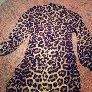 Leopard 3/4 sleeve top