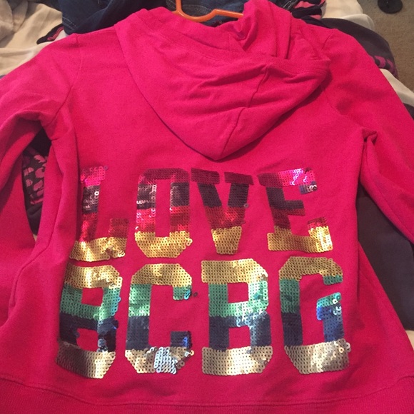 Hot pink BCBG sweatshirt