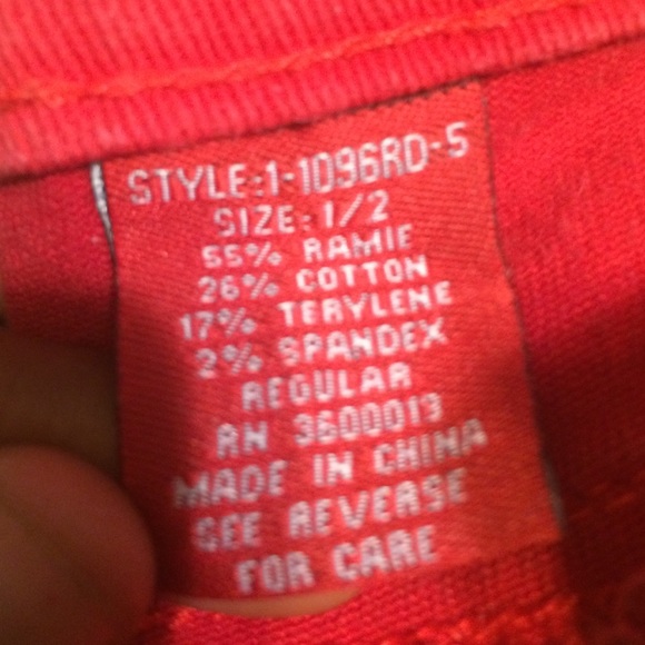 Red jeans - Picture 2 of 2