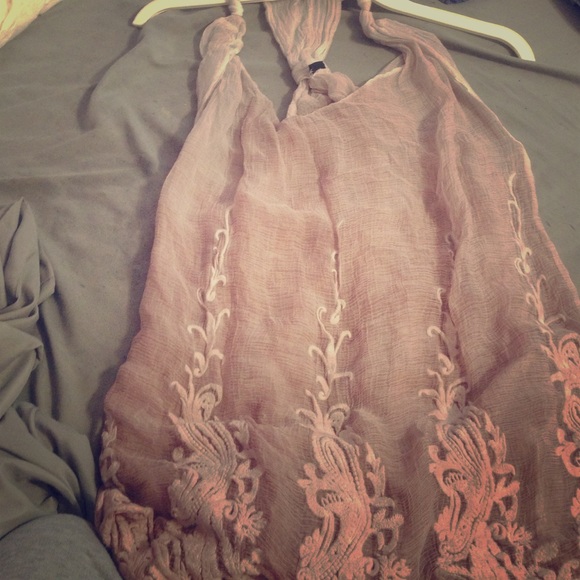 Pink racer back tank