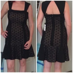 BCBG MaxAzria "Noelle" Eyelet Fit and Flare Dress