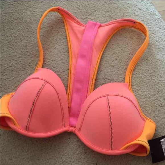 Victorias Secret Neoprene Halter Bikini 34C/Small - Picture 1 of 4