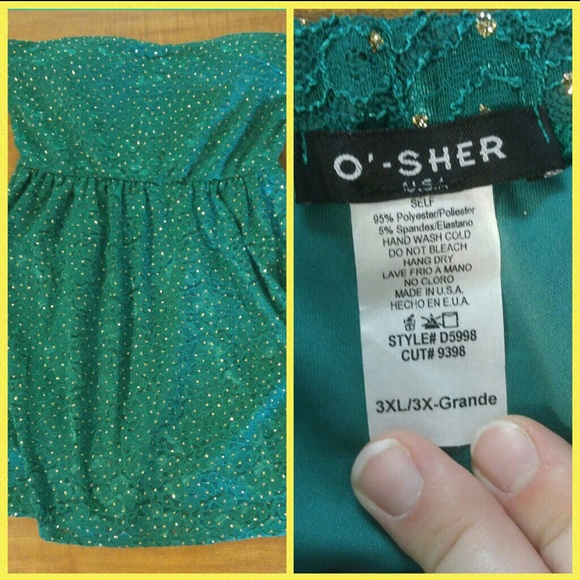 Modcloth Strapless lace and gold dress