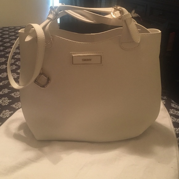 DKNY Handbags - DKNY White Satchel Style Purse