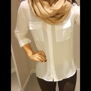 Beige metallic Scarf