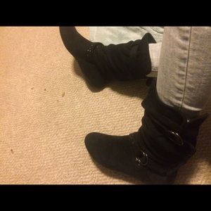 Black Boots with Silver (beads??)