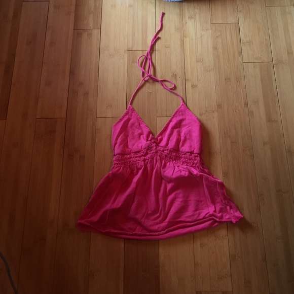 Hot pink tie top
