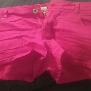 Hot pink shorts