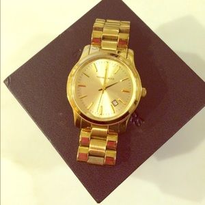 Michael Kors Gold Slim Runway Watch