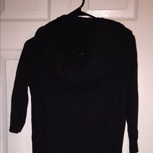 Black off the shoulder sweater