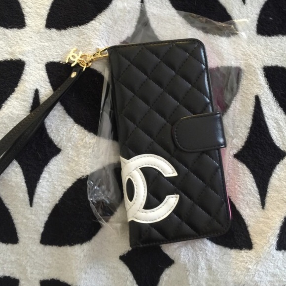 iPhone 6 case black on pink