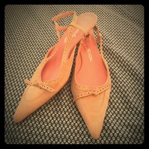 NWOT Atelier Mercadal suede slingback pumps 🇫🇷