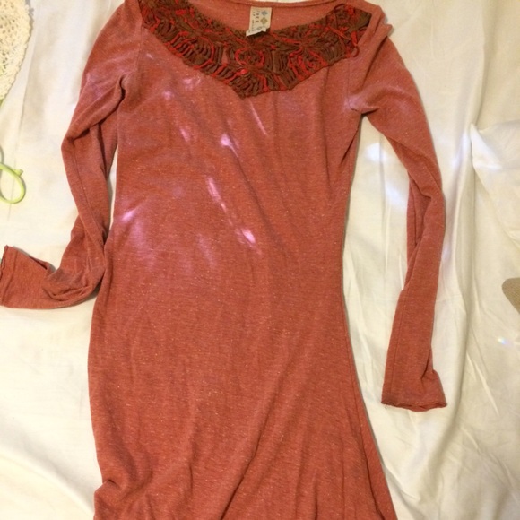 Free people asymmetrical hem bodycon dress
