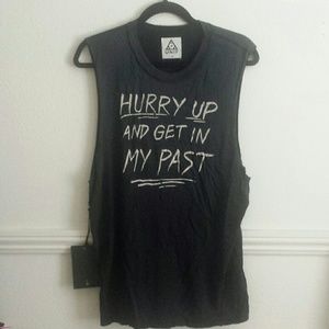 UNIF 'HURRY UP AND GET IN MY PAST' Sleeveless Tee