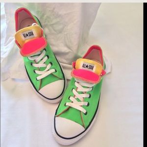 neon converse low tops
