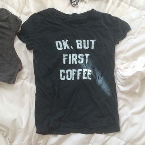 Brandy Melville but first coffee tee