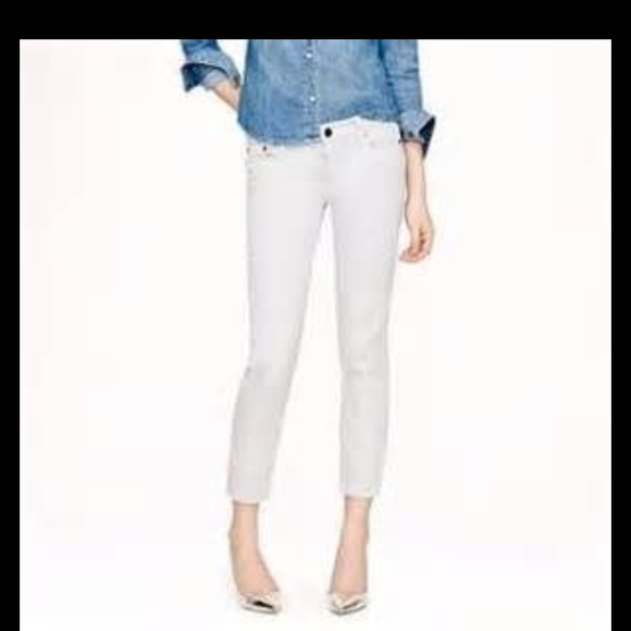 J Crew cropped matchstick jeans in white - Picture 1 of 2