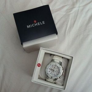 RESERVED NWT White Jelly Michele Watch